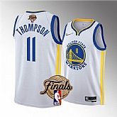 Warriors 11 Klay Thompson White 2022 NBA Finals Nike Swingman Jersey,baseball caps,new era cap wholesale,wholesale hats